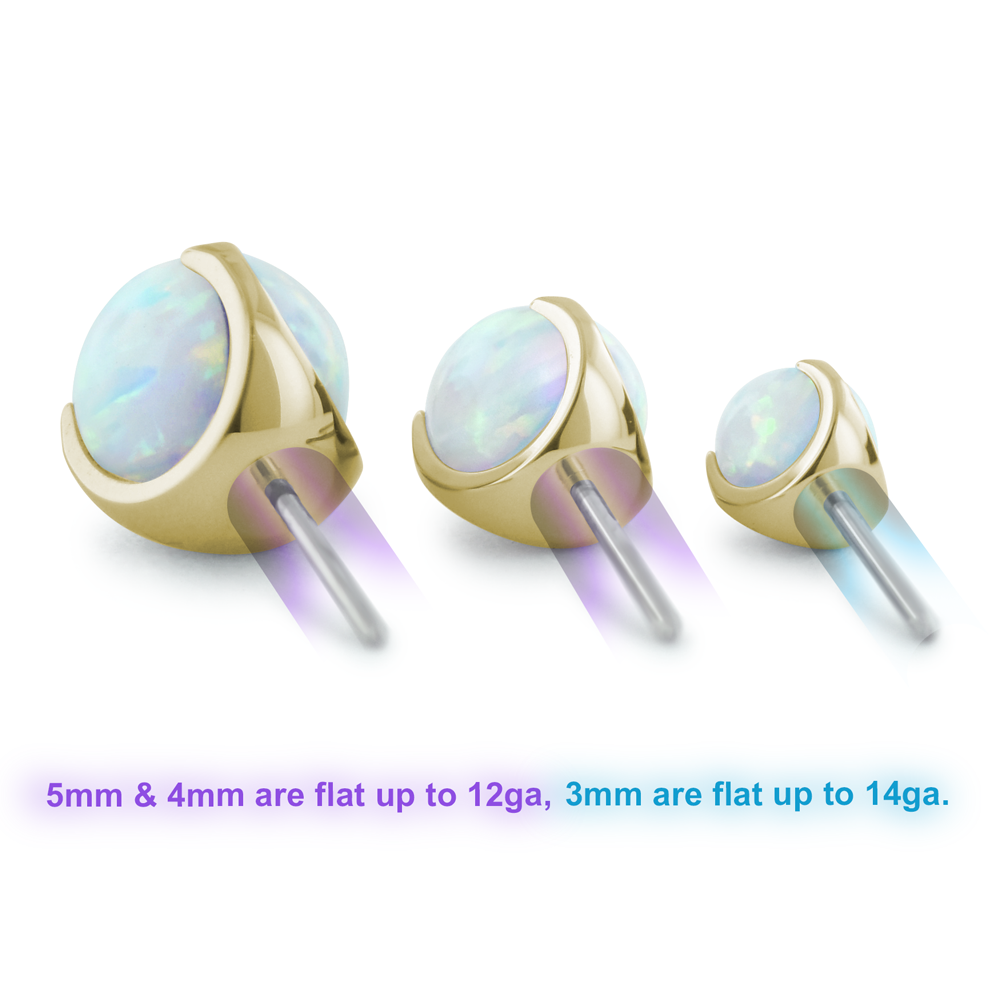 18K Gold Sphere Gem