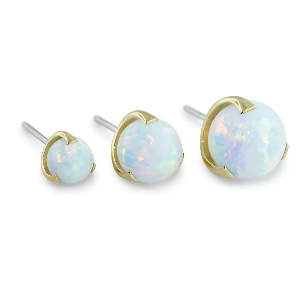 18K Gold Sphere Gem