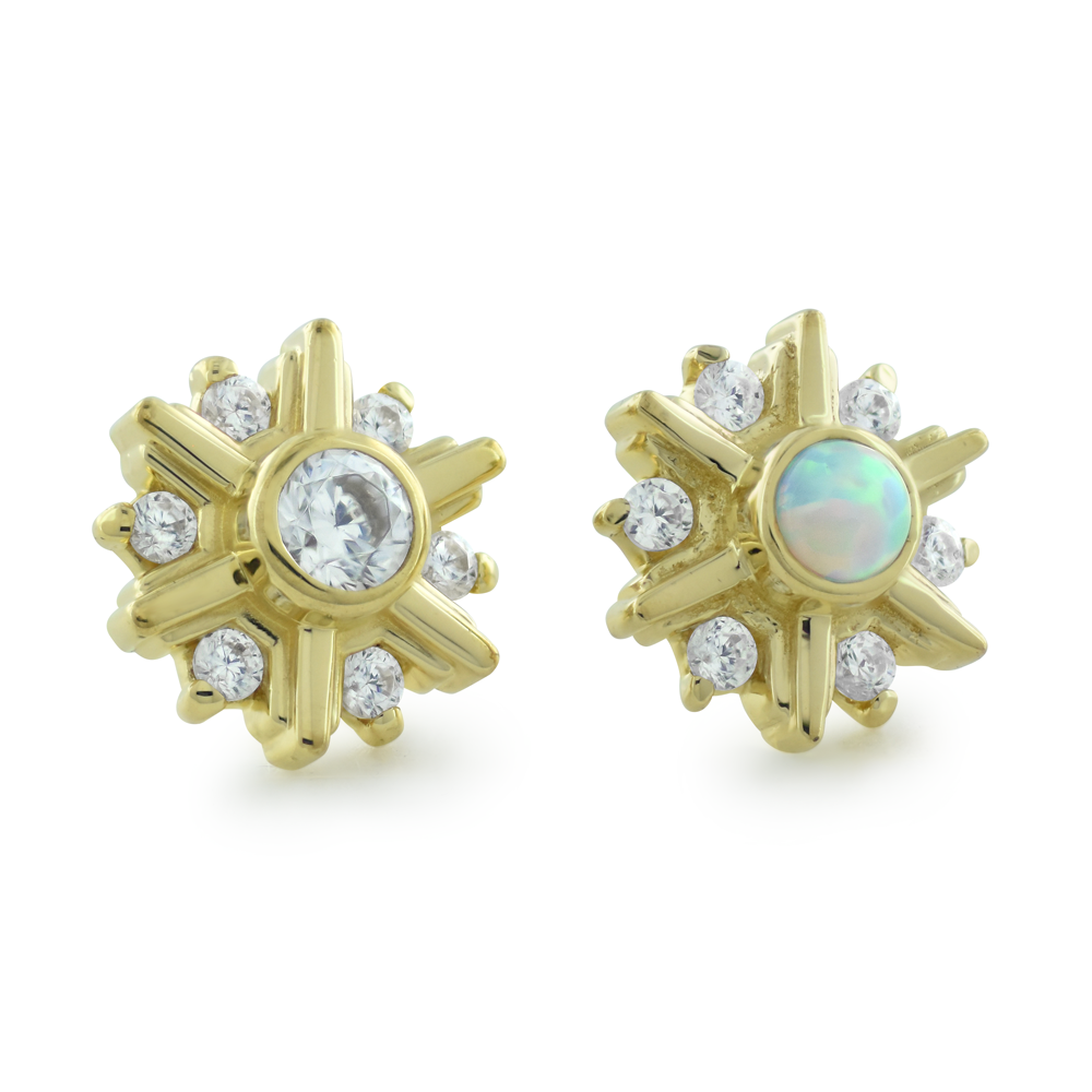 18K Gold Deco End