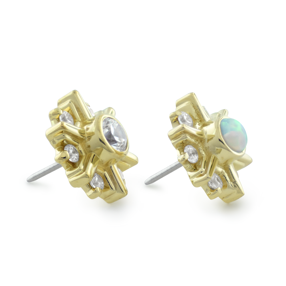 18K Gold Deco End