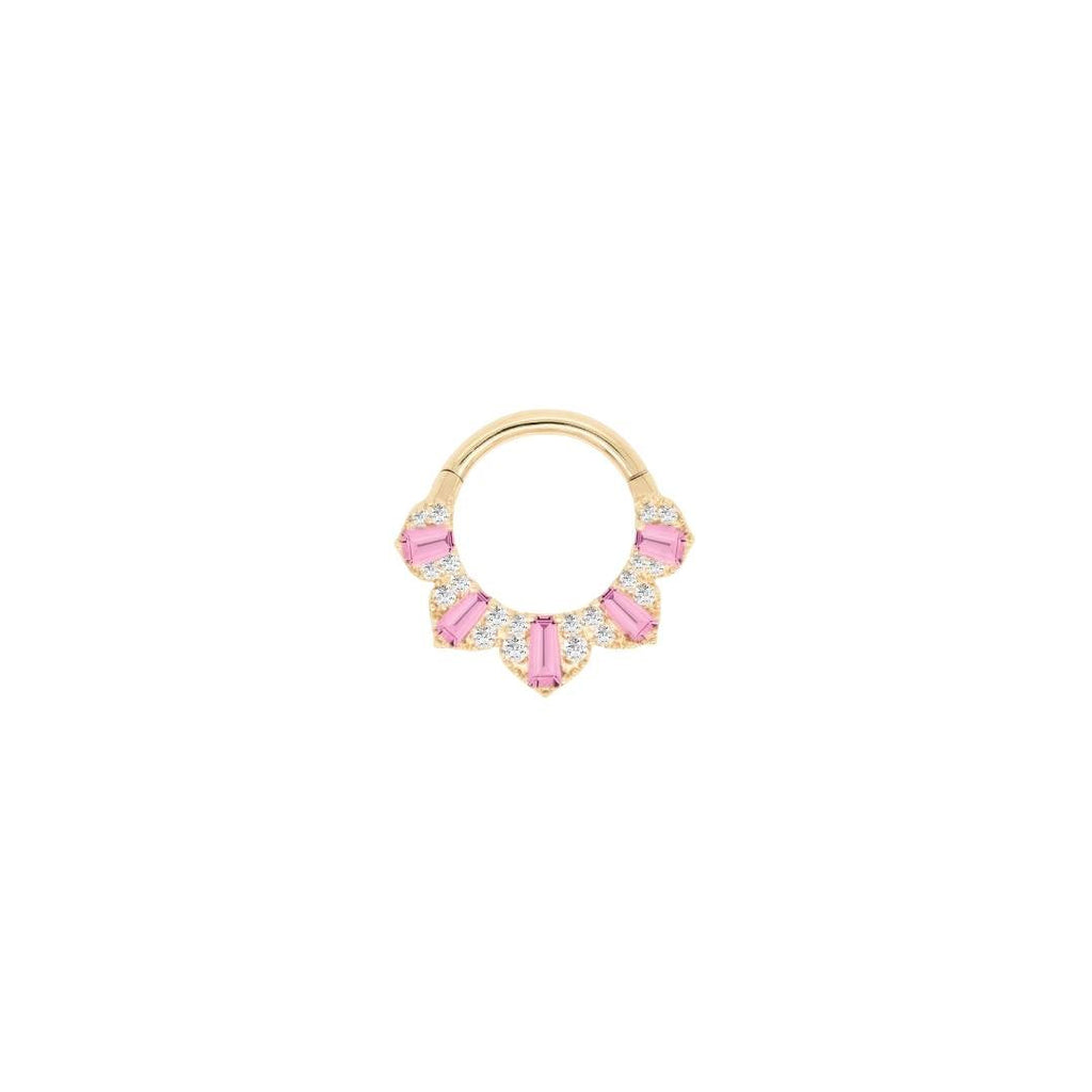 Gilty Pleasure - Pink Tourmaline + Diamond - Clicker