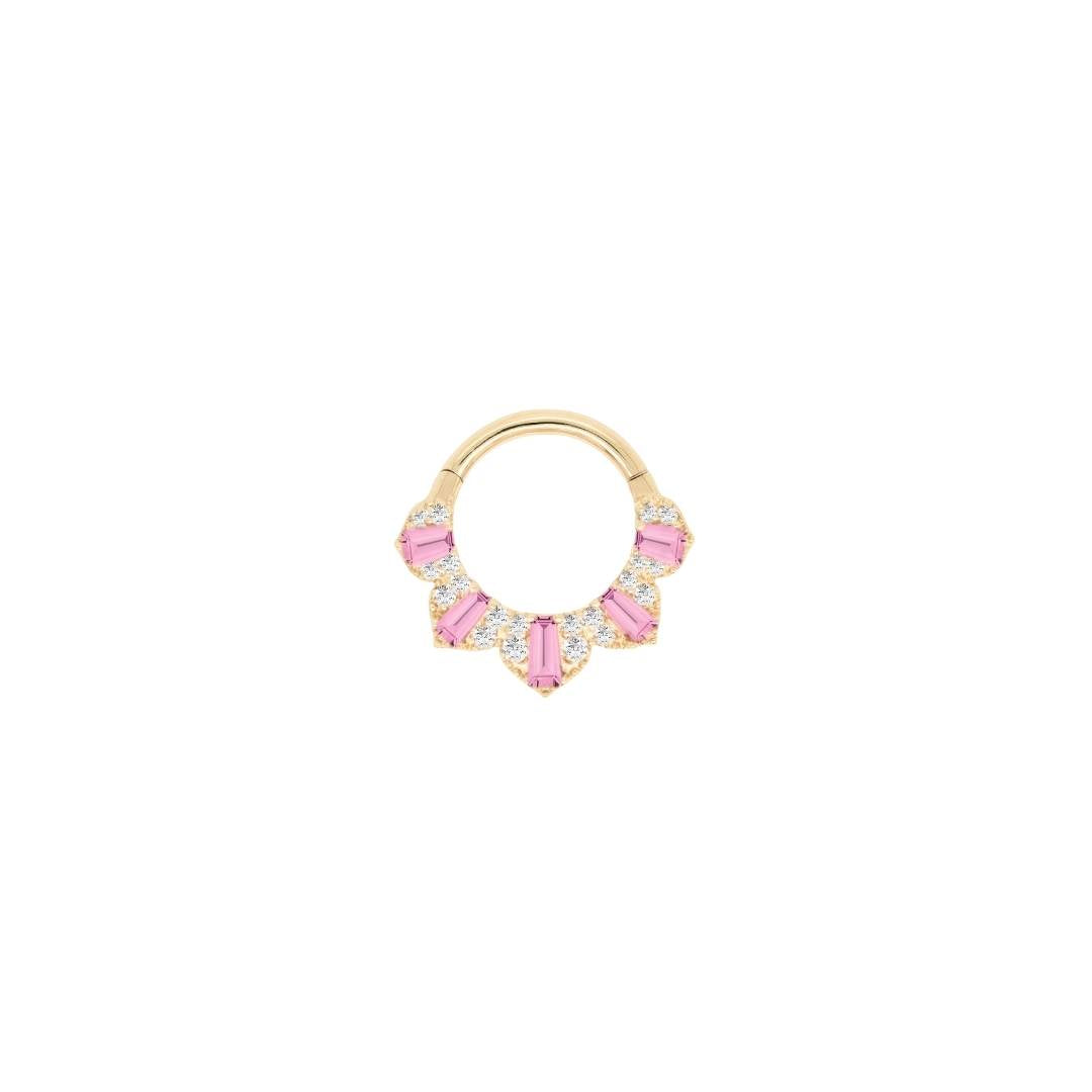 Gilty Pleasure - Pink Tourmaline + Diamond - Clicker