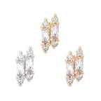Gimme More - CZ - Flat Back Stud
