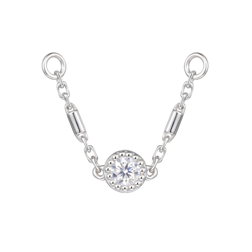 Halolet Chain White Gold