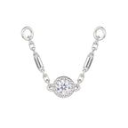 Halolet Chain White Gold
