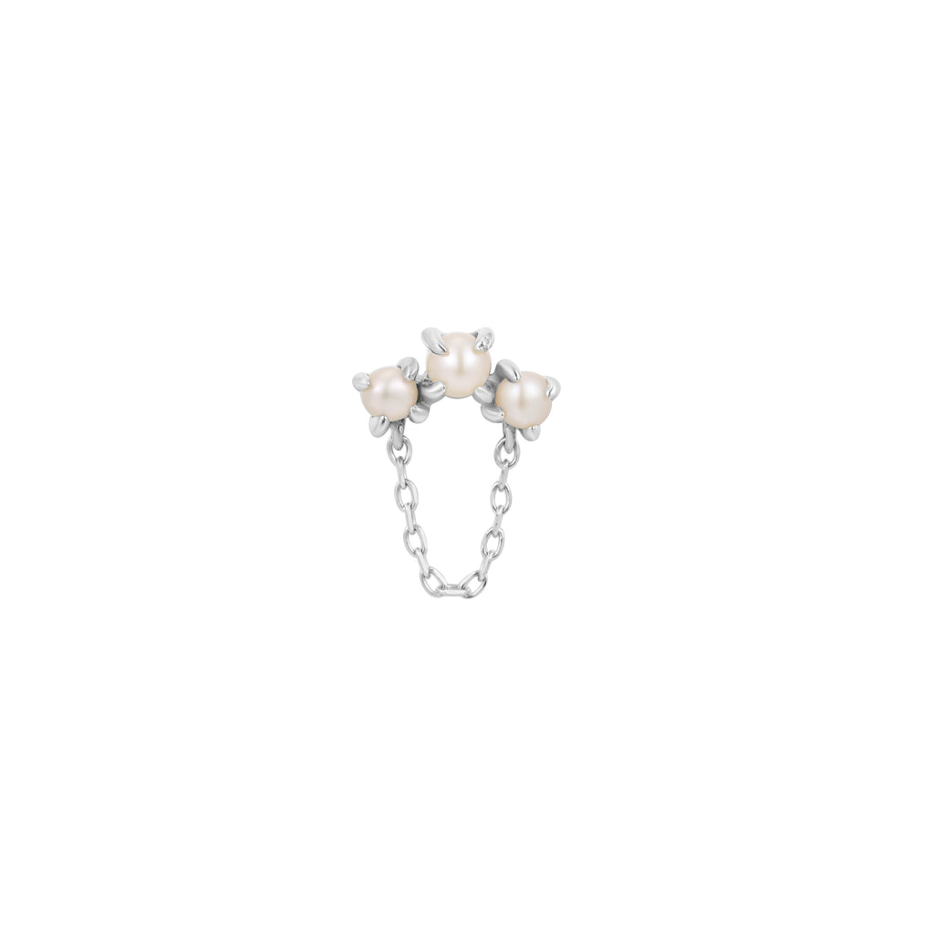 Halston Pearl + Chain - Threadless End