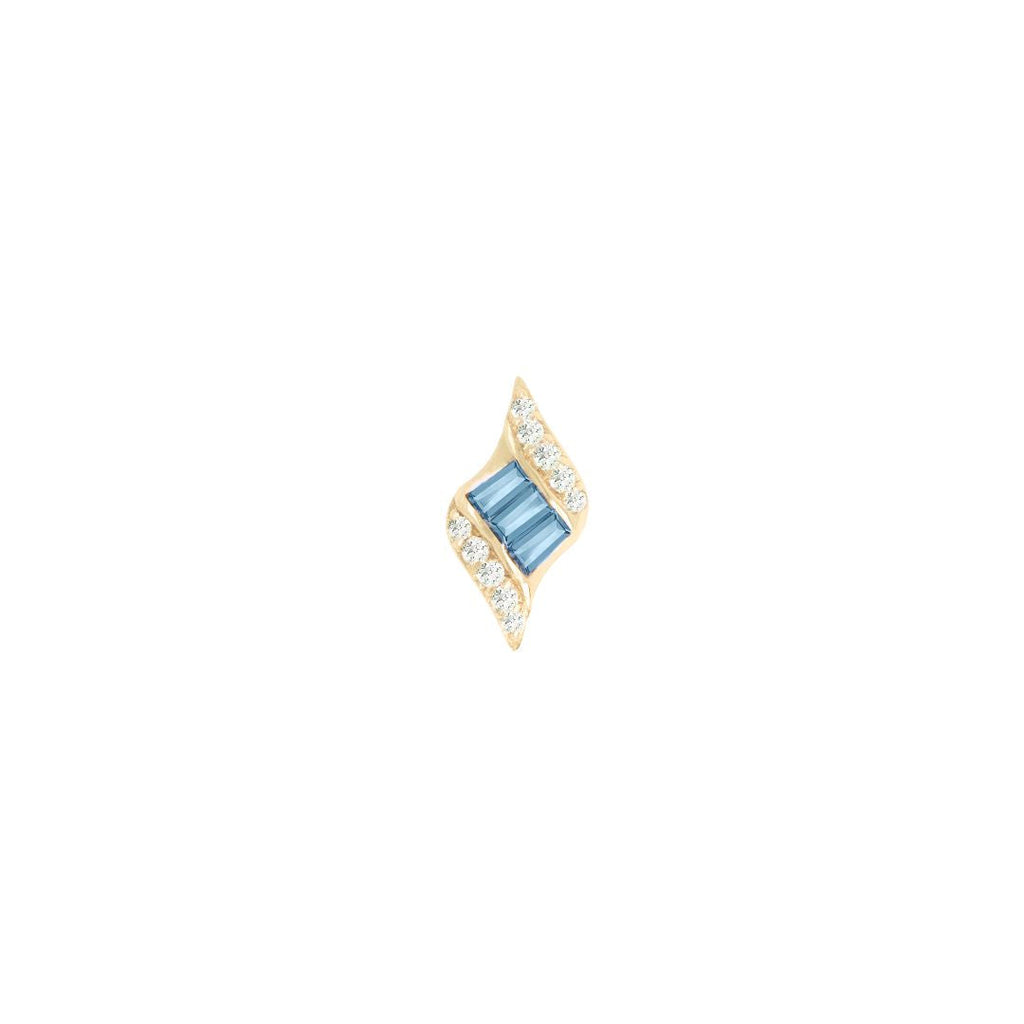 Intrigue - London Blue Topaz - Threadless End