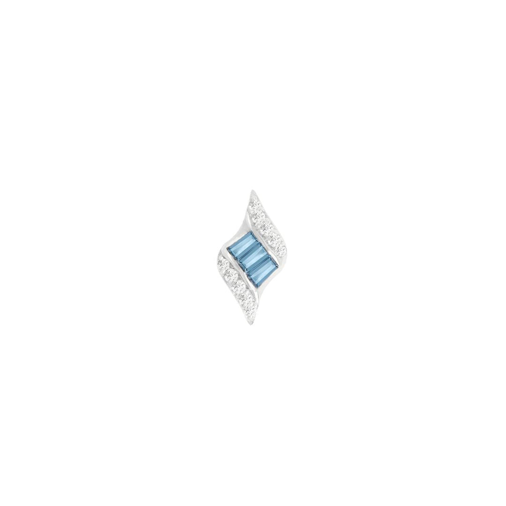 Intrigue - London Blue Topaz - Threadless End