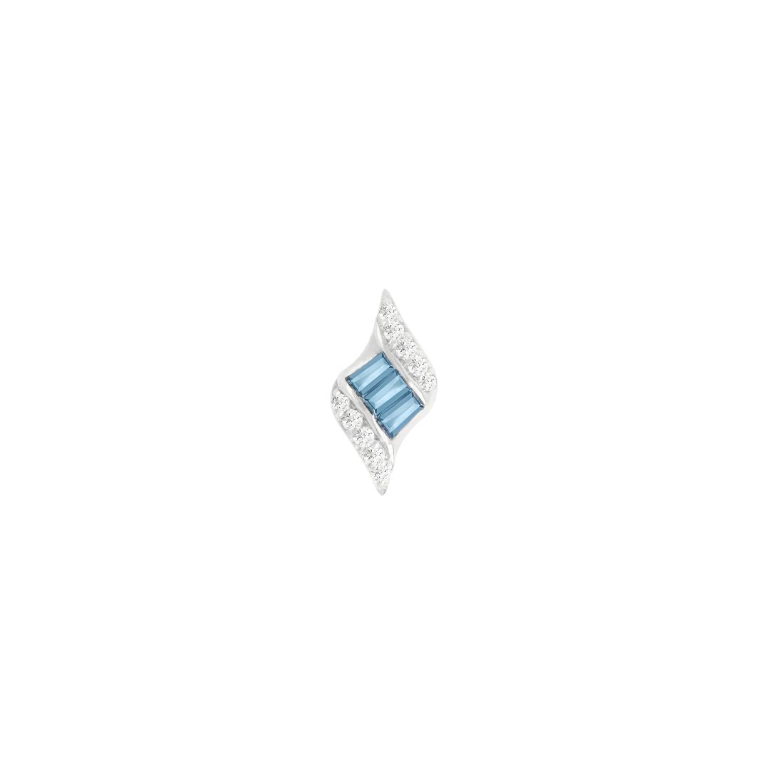 Intrigue - London Blue Topaz - Threadless End