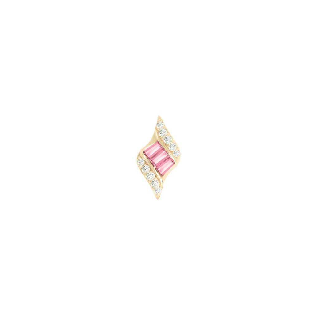 Intrigue - Pink Tourmaline - Threadless End