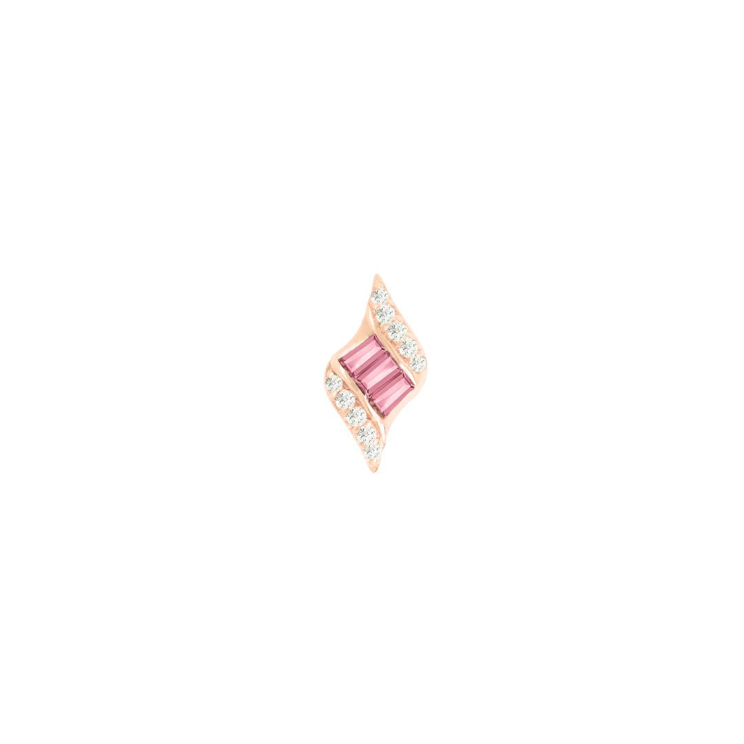Intrigue - Pink Tourmaline - Threadless End