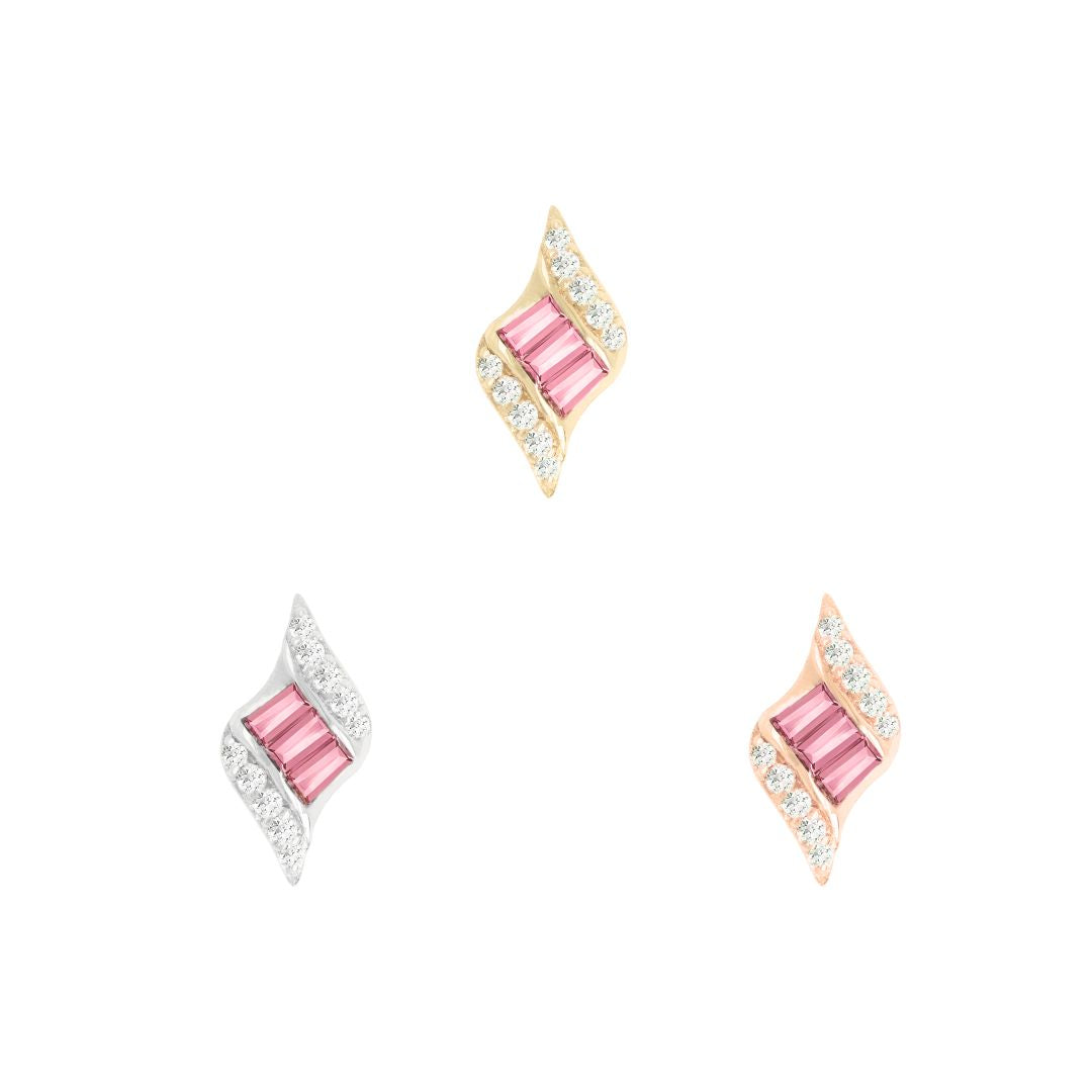 Intrigue - Pink Tourmaline - Threadless End