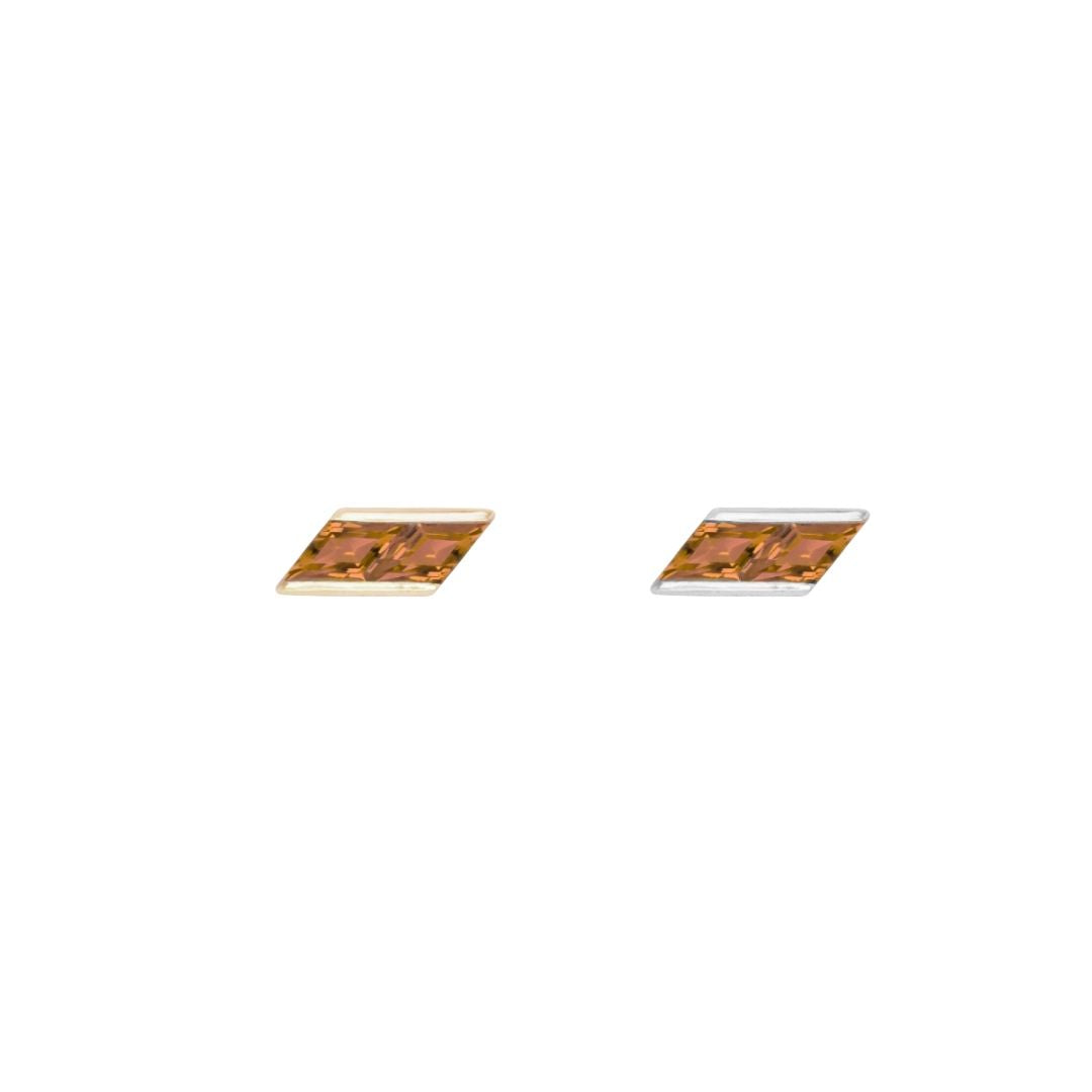 Joia - Orange Garnet - Threadless End