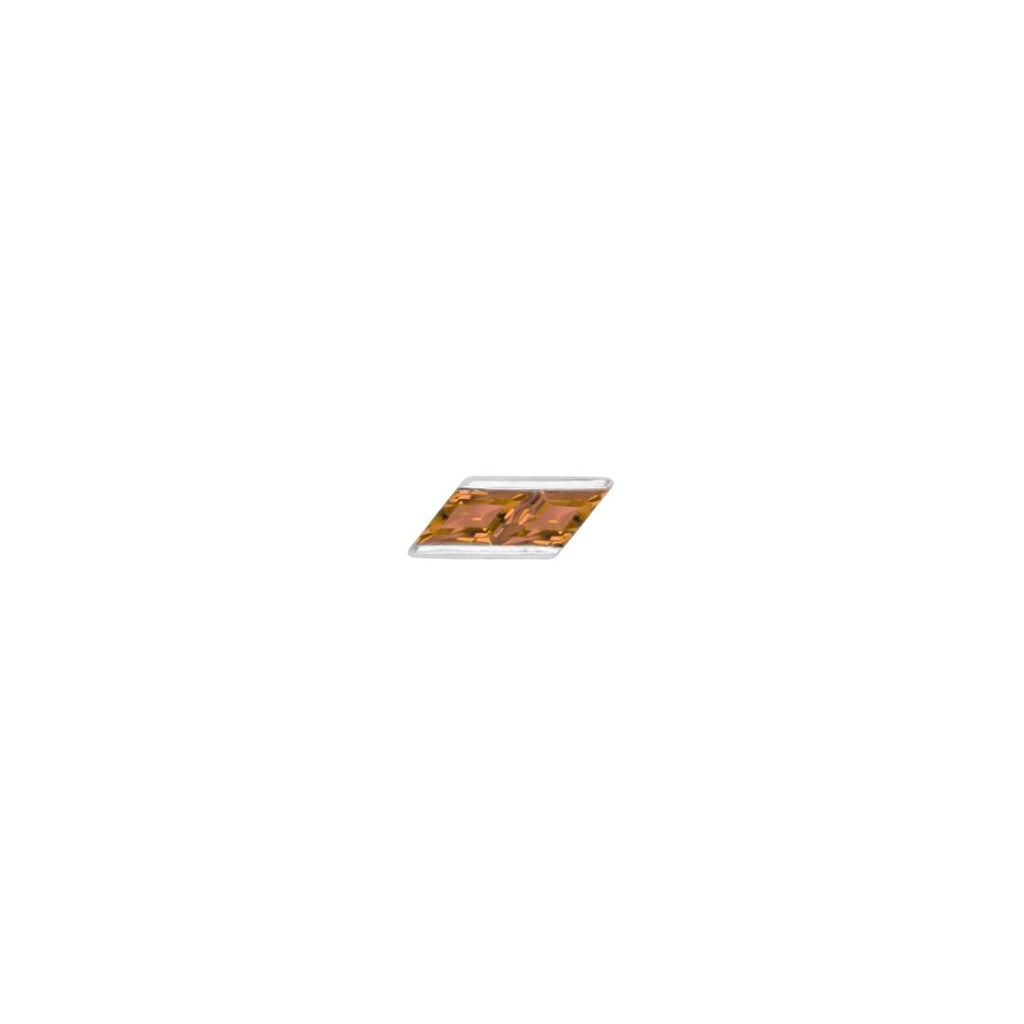 Joia - Orange Garnet - Threadless End