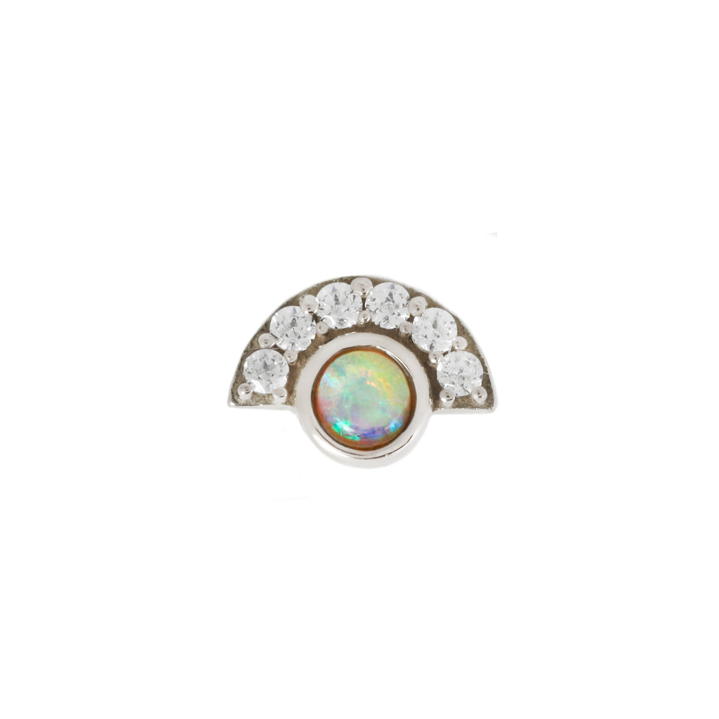 Kahlo Opal + CZ - Threadless End