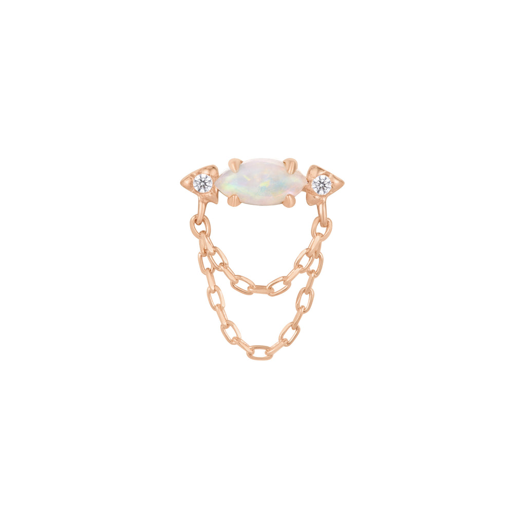 Limitless - Opal + CZ - Threadless End