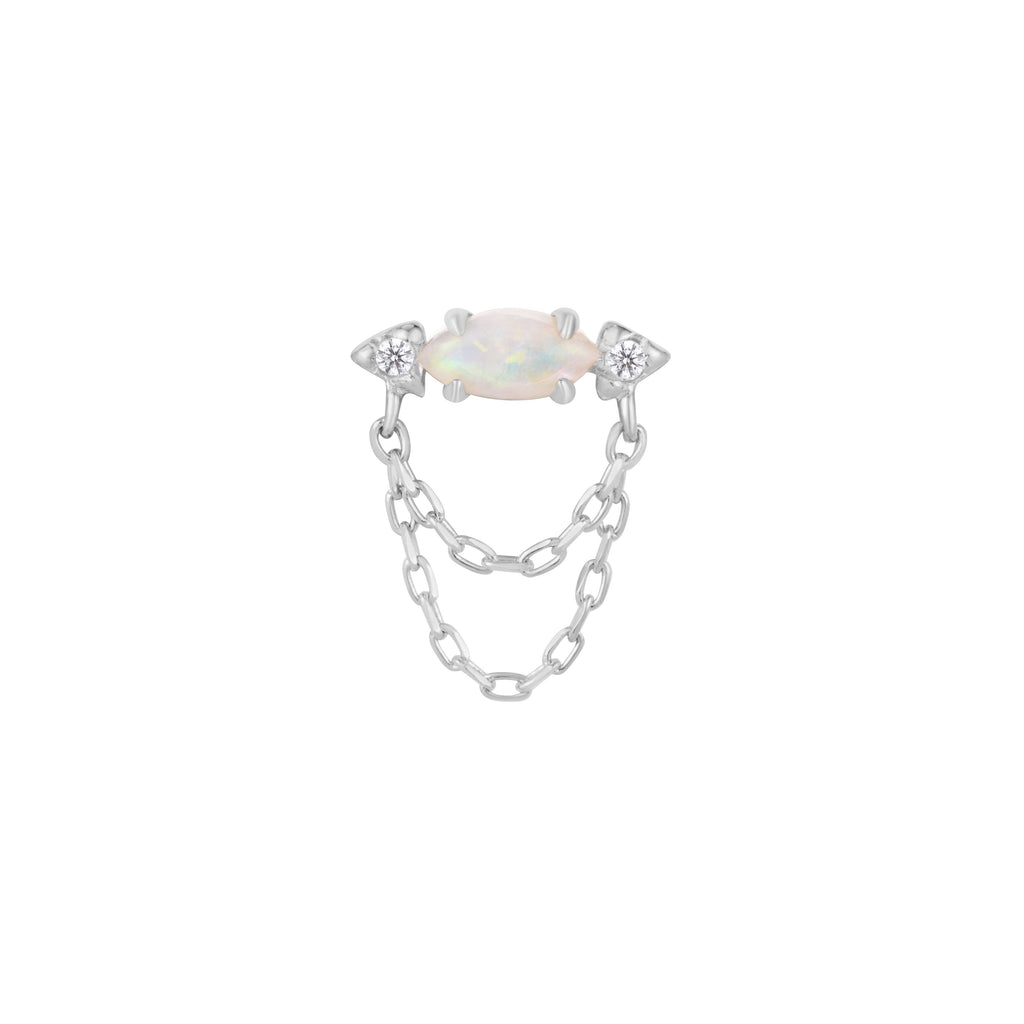 Limitless - Opal + CZ - Threadless End