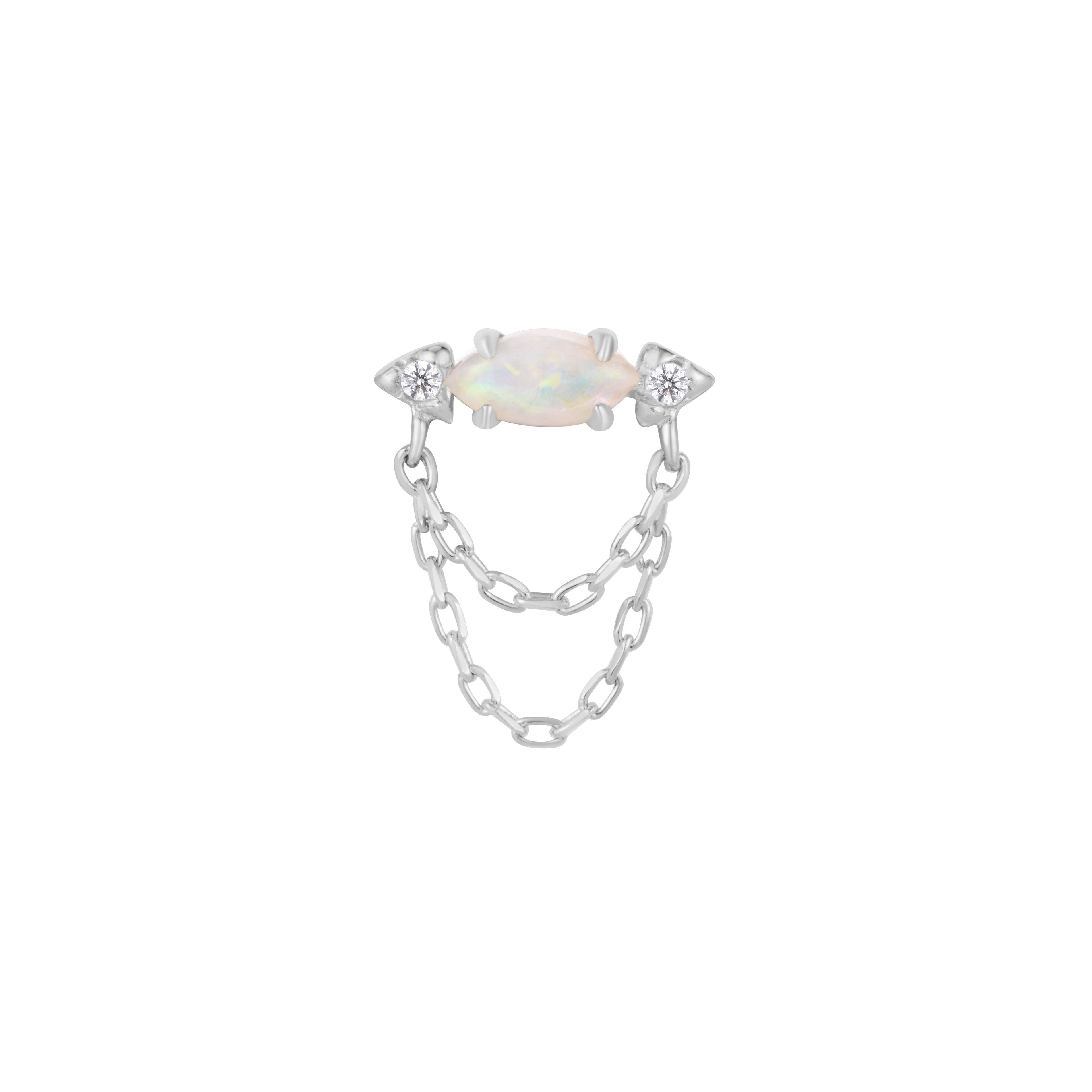 Limitless - Opal + CZ - Threadless End