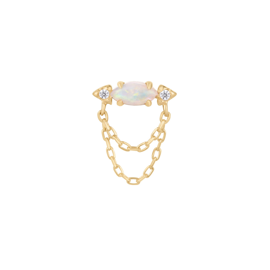 Limitless - Opal + CZ - Threadless End