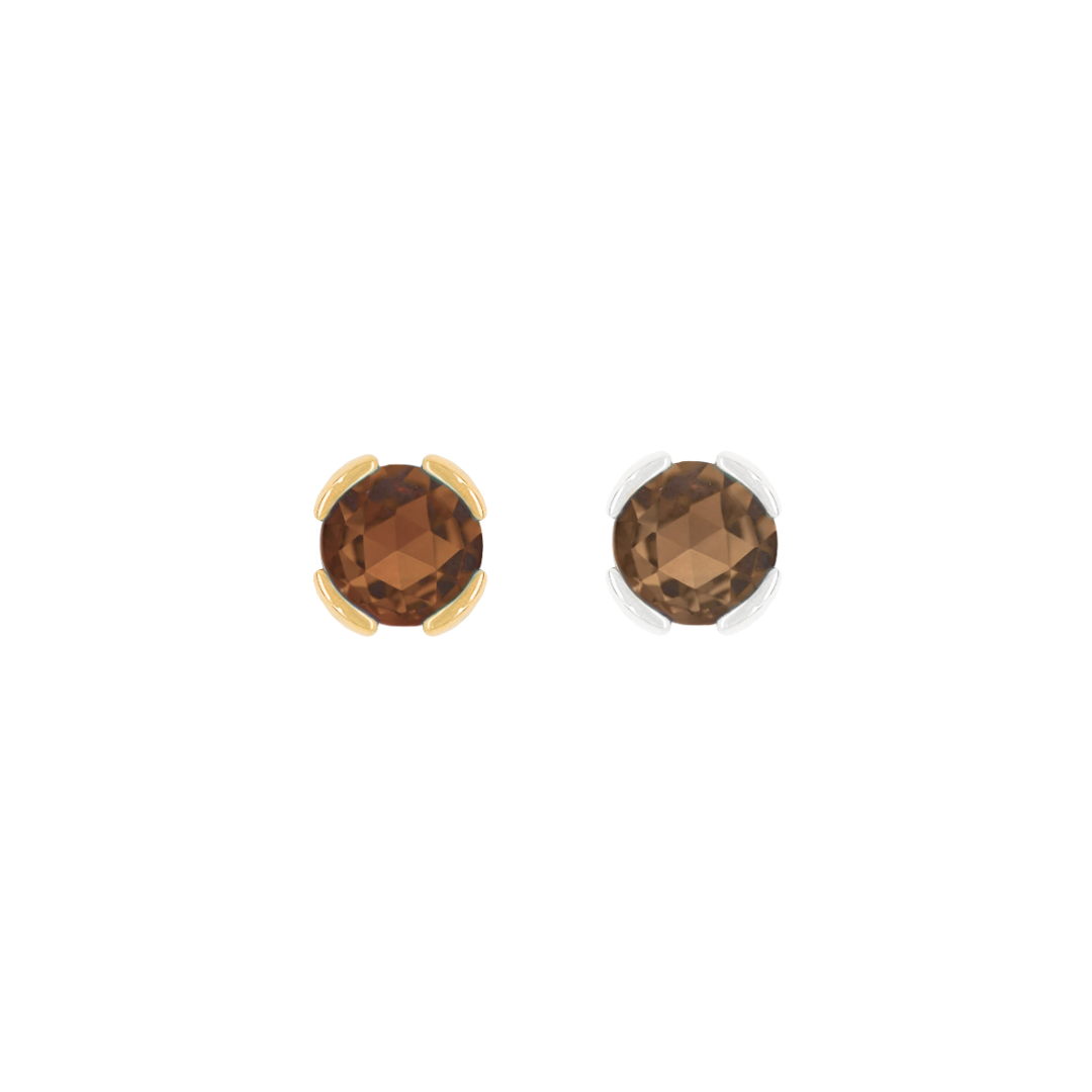 Peekaboo - Smoky Quartz - Threadless End