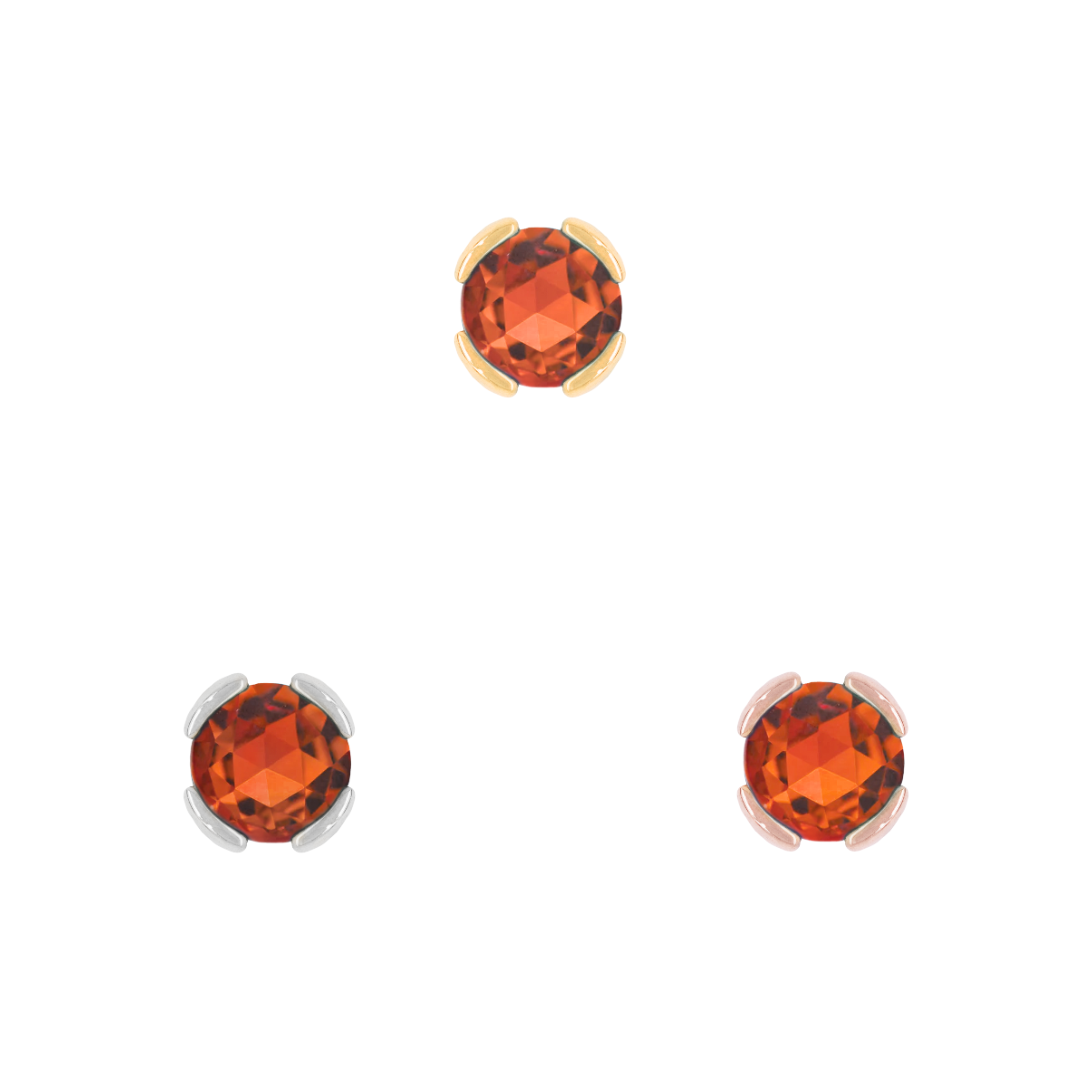 Peekaboo - Orange Garnet - Threadless End
