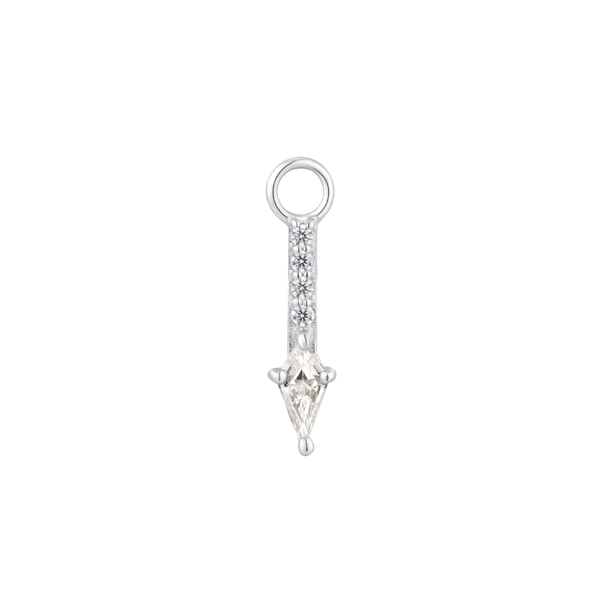 Mercer - CZ - Gold Charm