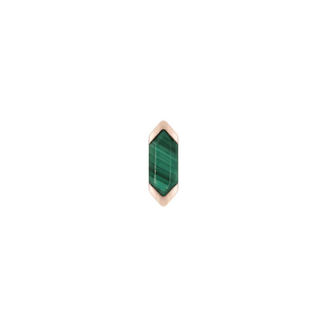 Mystic Threadless End with Malachite
