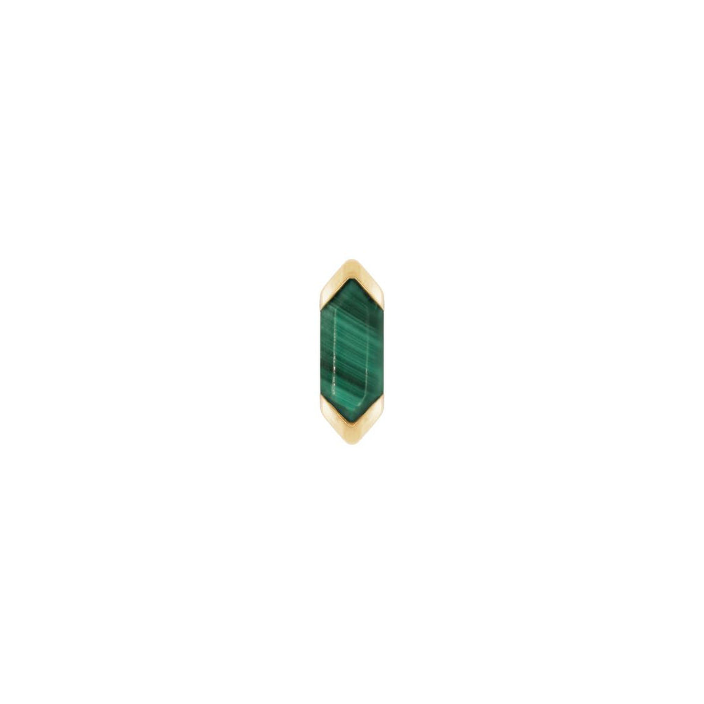 Mystic Threadless End with Malachite