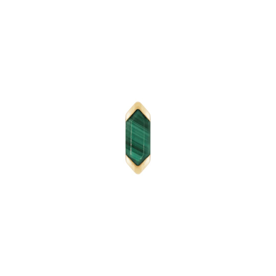Mystic Threadless End with Malachite