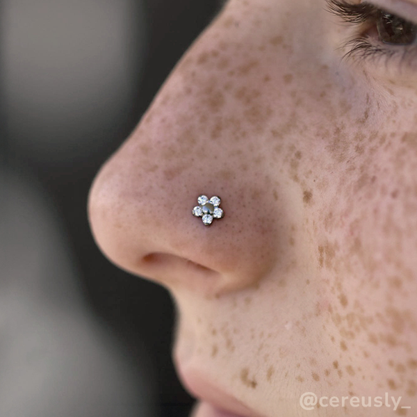 Titanium Flower Gem