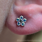 Titanium Flower Gem