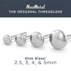 Titanium 18ga Flat back Post