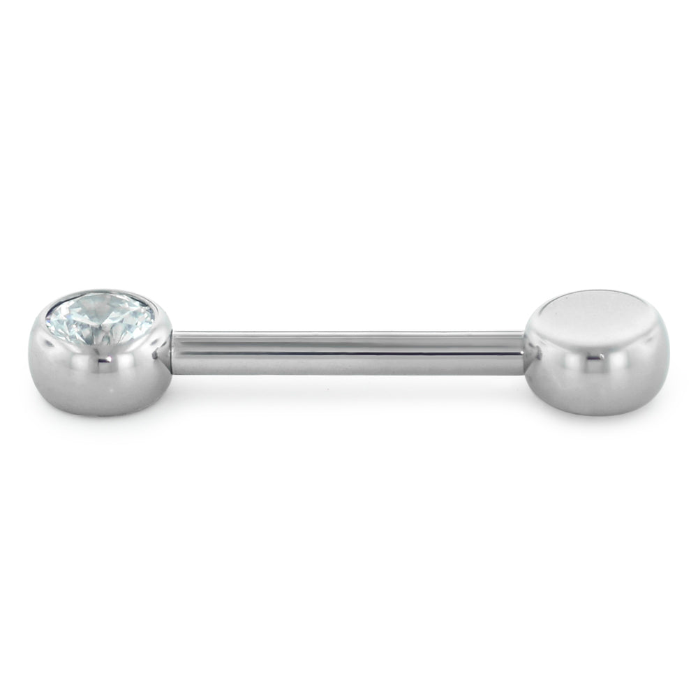 Titanium Faceted Side Gem