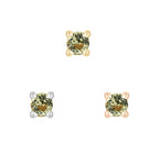 Peridot Prong - Flat Back Stud