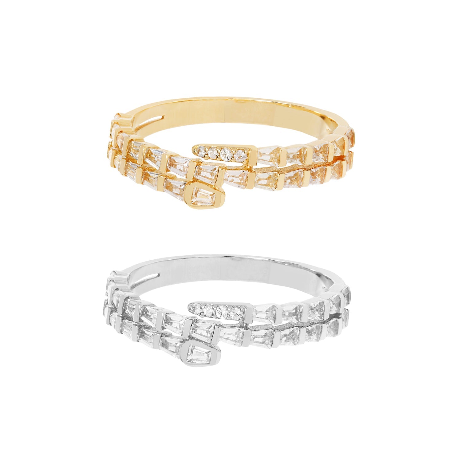 RION x Buddha Jewelry Prodigy Finger Ring - White Sapphire