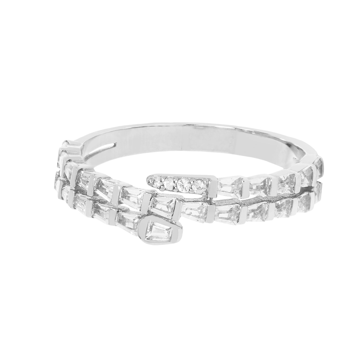 RION x Buddha Jewelry Prodigy Finger Ring - White Sapphire