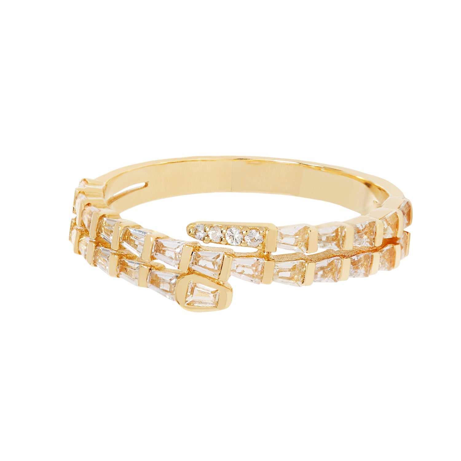RION x Buddha Jewelry Prodigy Finger Ring - White Sapphire