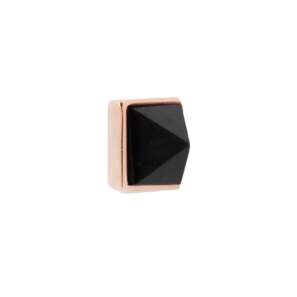 Pyramid - Black Spinel - Threadless End