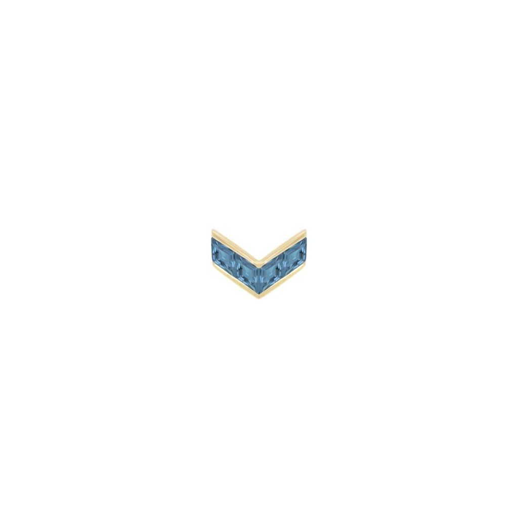 Rave - London Blue Topaz - Threadless End
