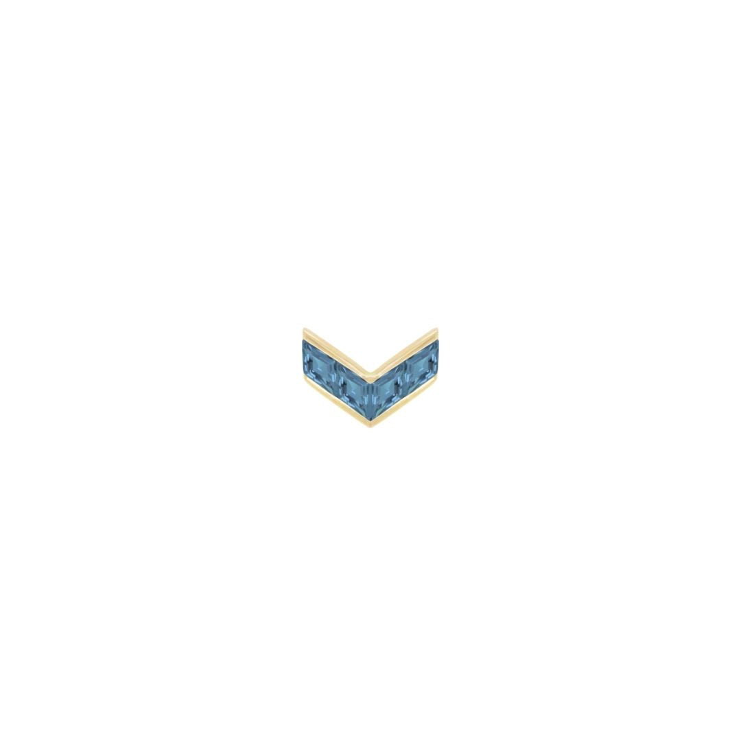 Rave - London Blue Topaz - Threadless End