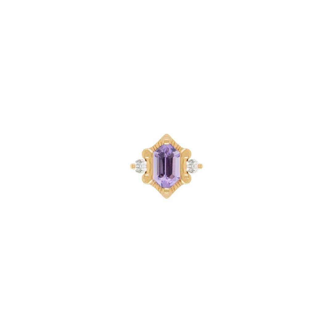 Reyna - Amethyst - Threadless End