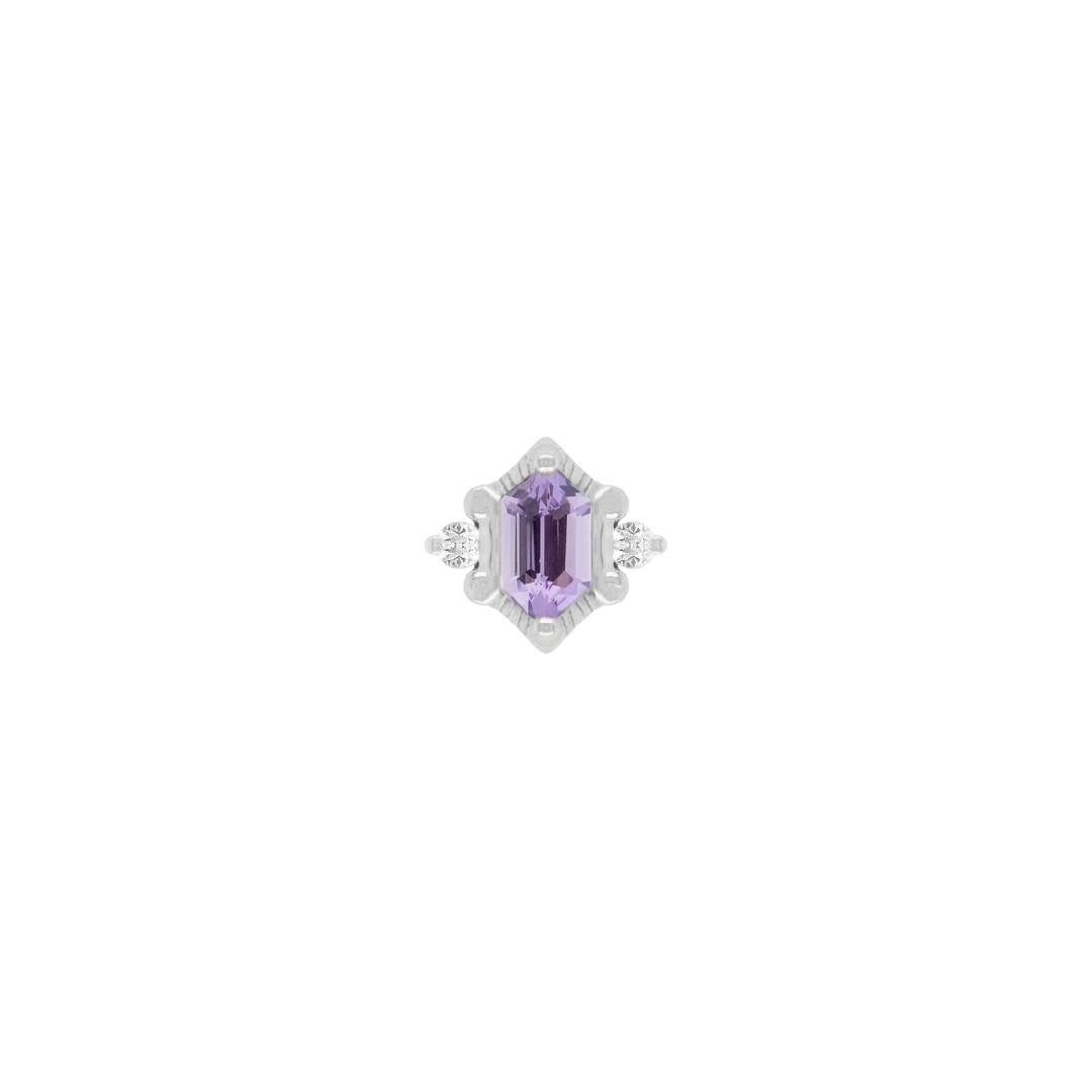 Reyna - Amethyst - Threadless End