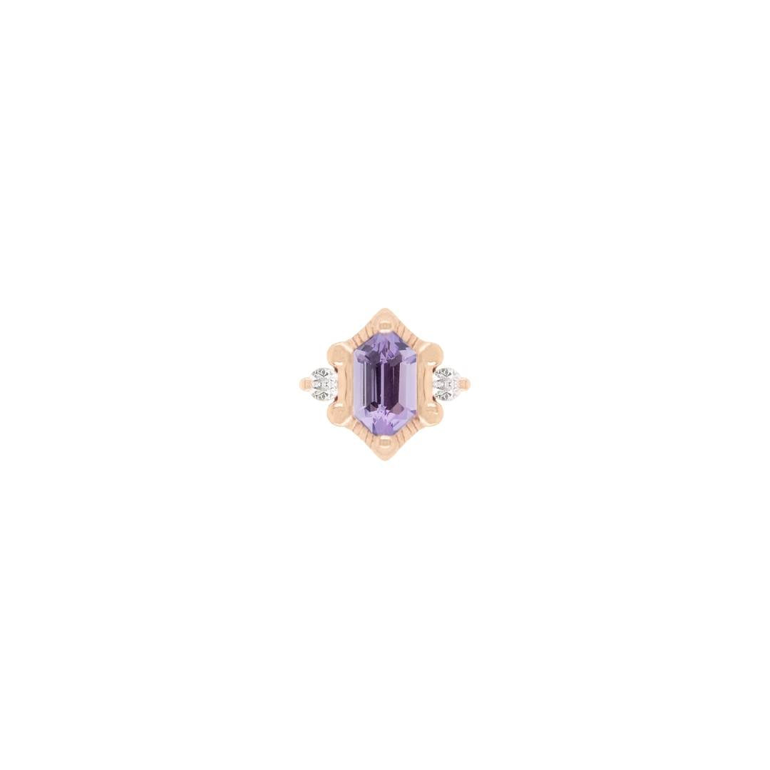 Reyna - Amethyst - Threadless End
