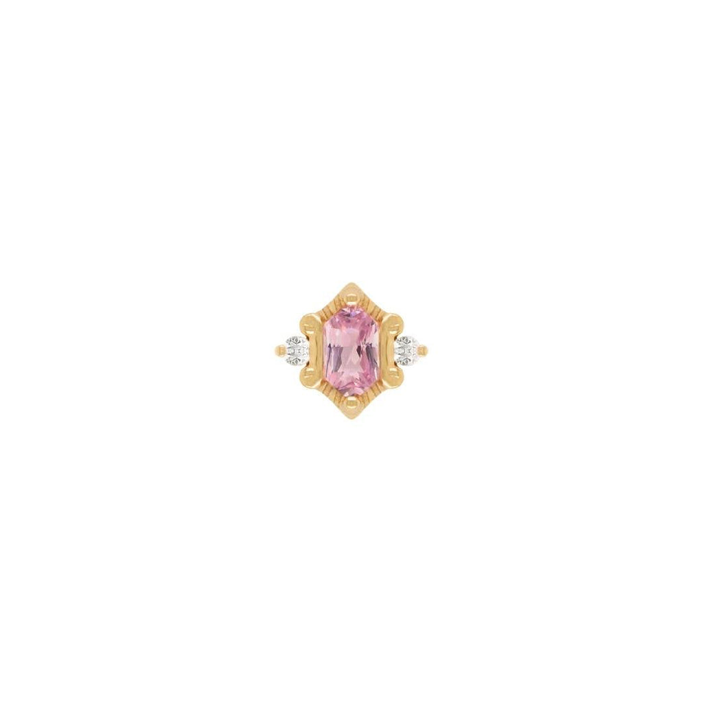 Reyna - Pink Tourmaline - Threadless End