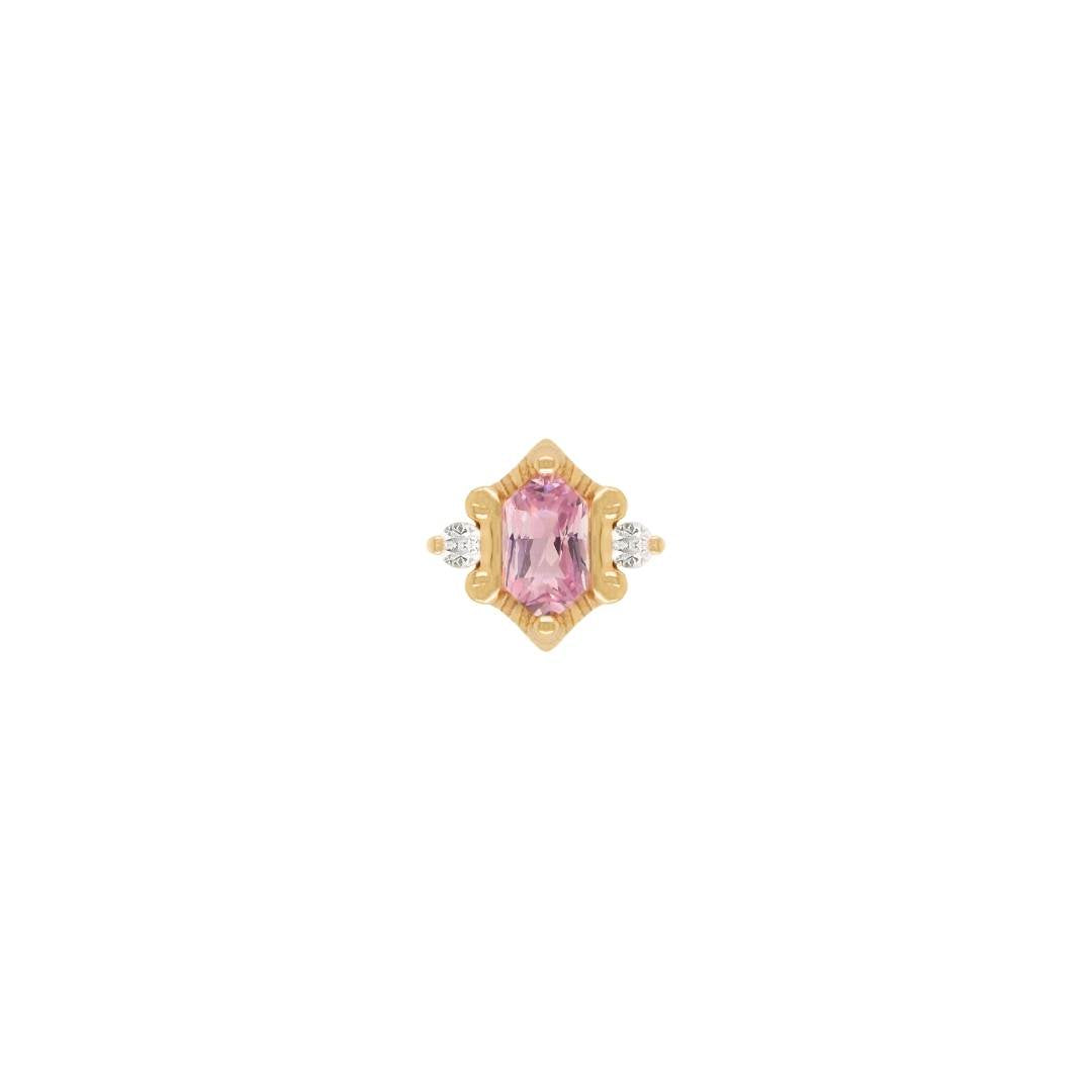 Reyna - Pink Tourmaline - Threadless End