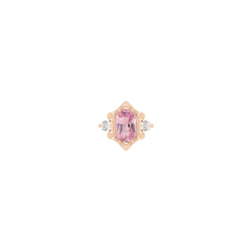 Reyna - Pink Tourmaline - Threadless End