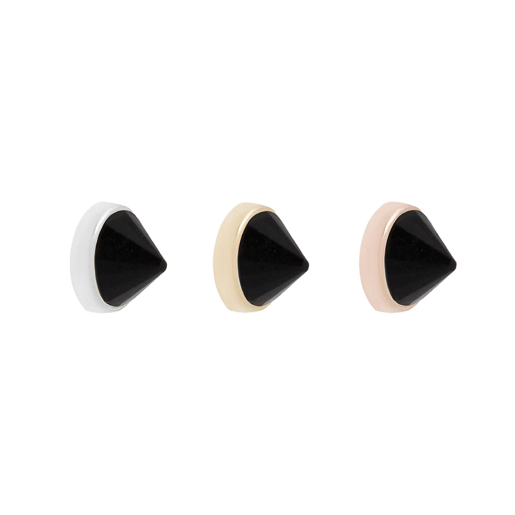 Round Bezel Reverse Set - Agate - Threadless End
