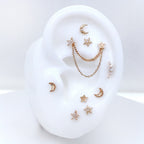 Moonshine - CZ - Flat Back Stud