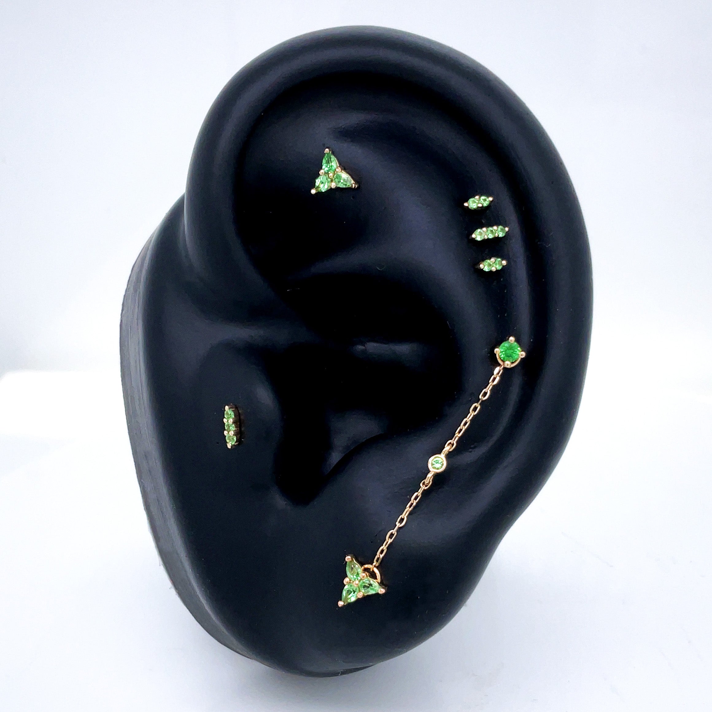 Round Center - Tsavorite - Chain