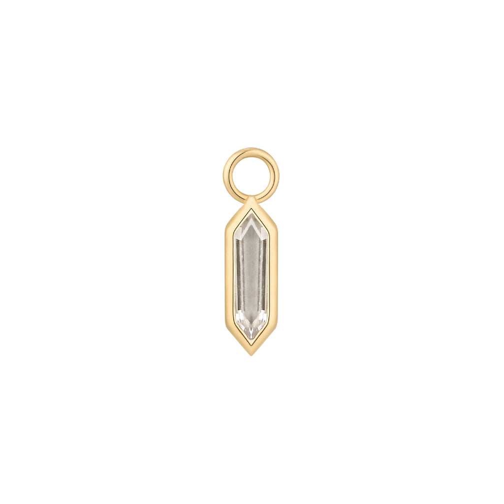 Theory - CZ - Gold Charm